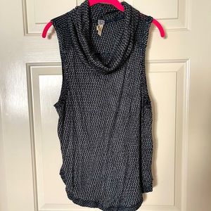 Free People sleeveless cowl neck heather sweater M